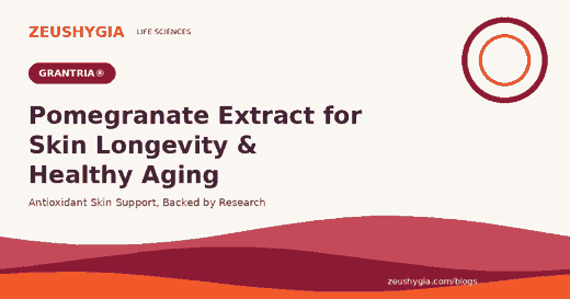 Grantria pomegranate extract for skin longevity blog banner
