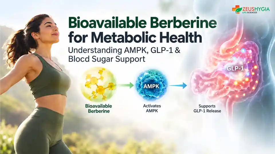 Bioavailable berberine activates AMPK and supports GLP-1 release for metabolic health